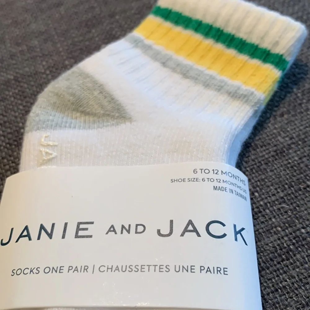 Janie and Jack Baby Boy Bundle 4 Pair of Socks